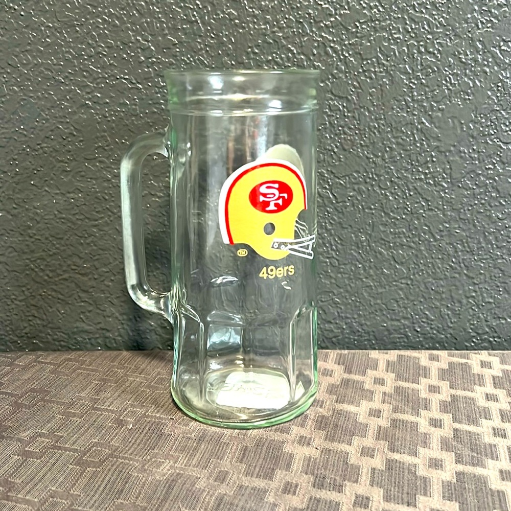 Old 49ers Fisher glass mug.